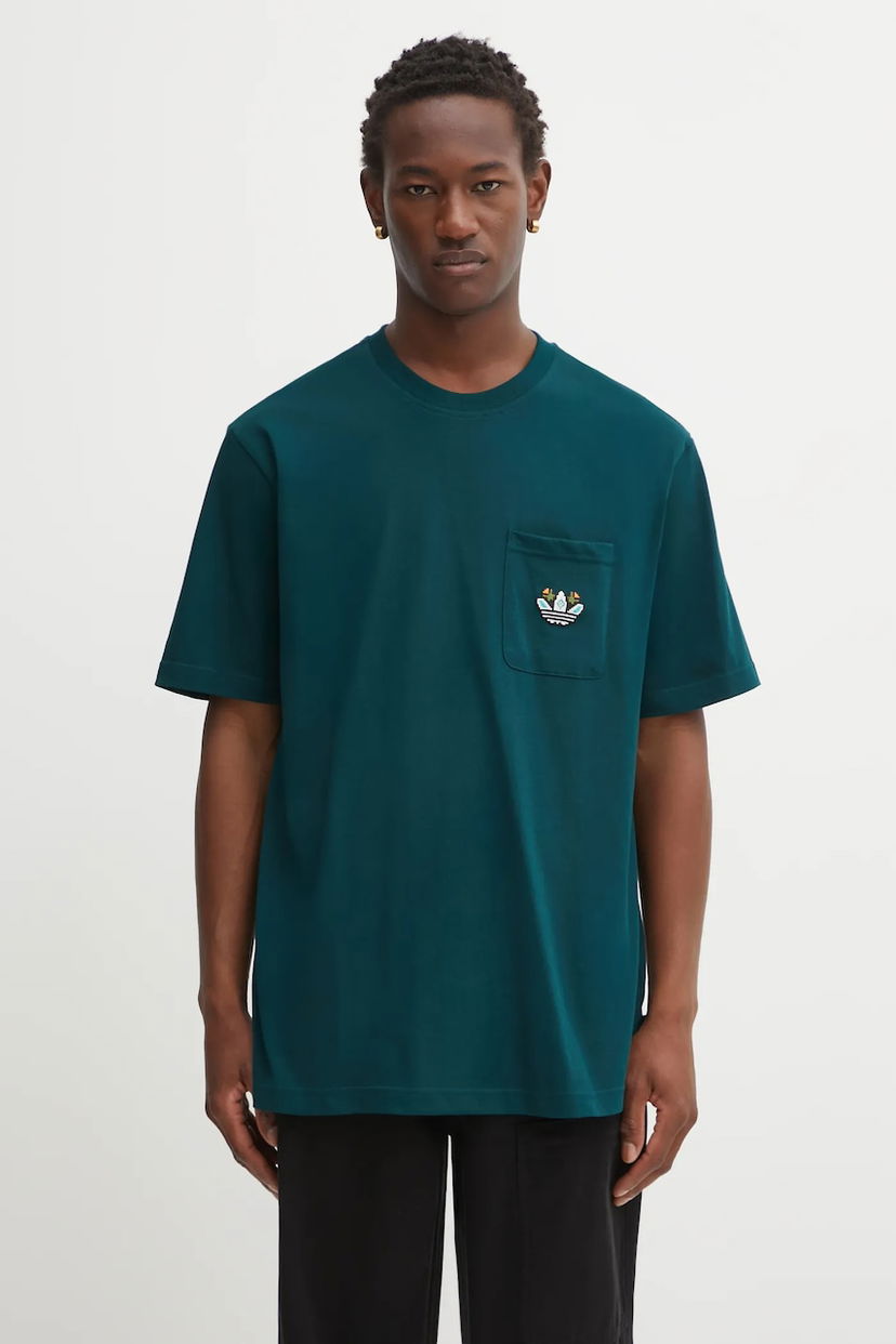 Футболка adidas Originals adidas Originals MG LO SS Pocket T-Shirt Зелений | JY2990