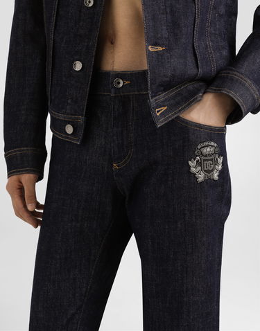 Джинси Dolce & Gabbana Skinny Stretch Jeans With Patch Синій | GY07LZG8ME9S9001, 3