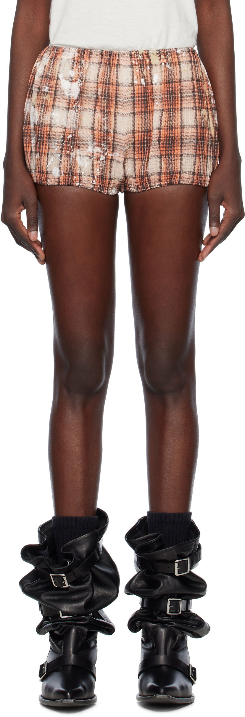 Шорти R13 R13 Bloomer Shorts Помаранчевий | R13WR394-R472B