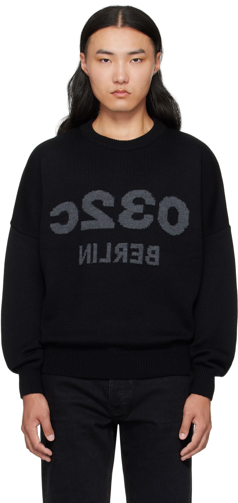 Cветр 032C 032c Selfie Knit Sweater чорний | F25-URK-1511-000