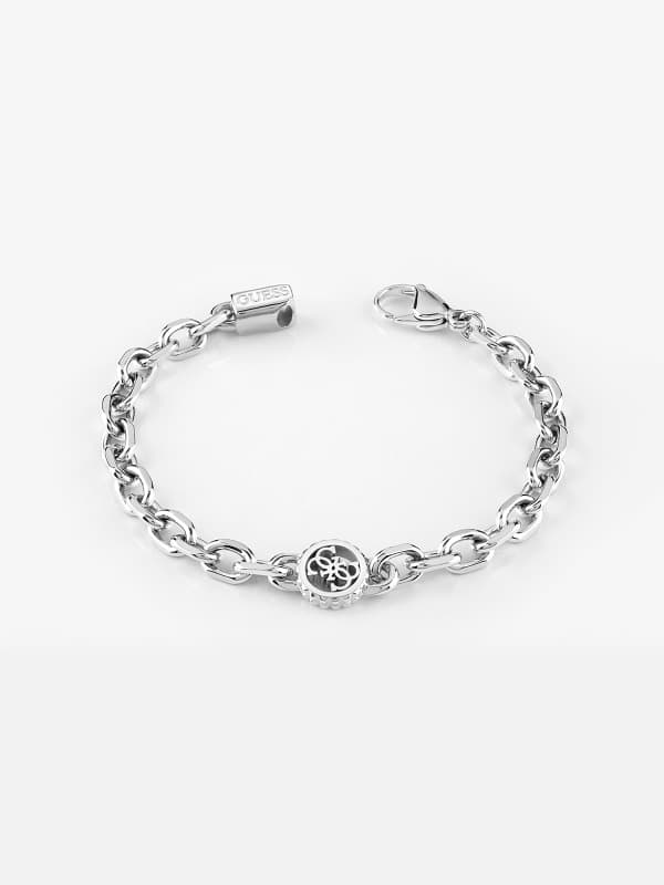 Браслет GUESS "Log-In" Bracelet Металік | JUMB02103JW, 0
