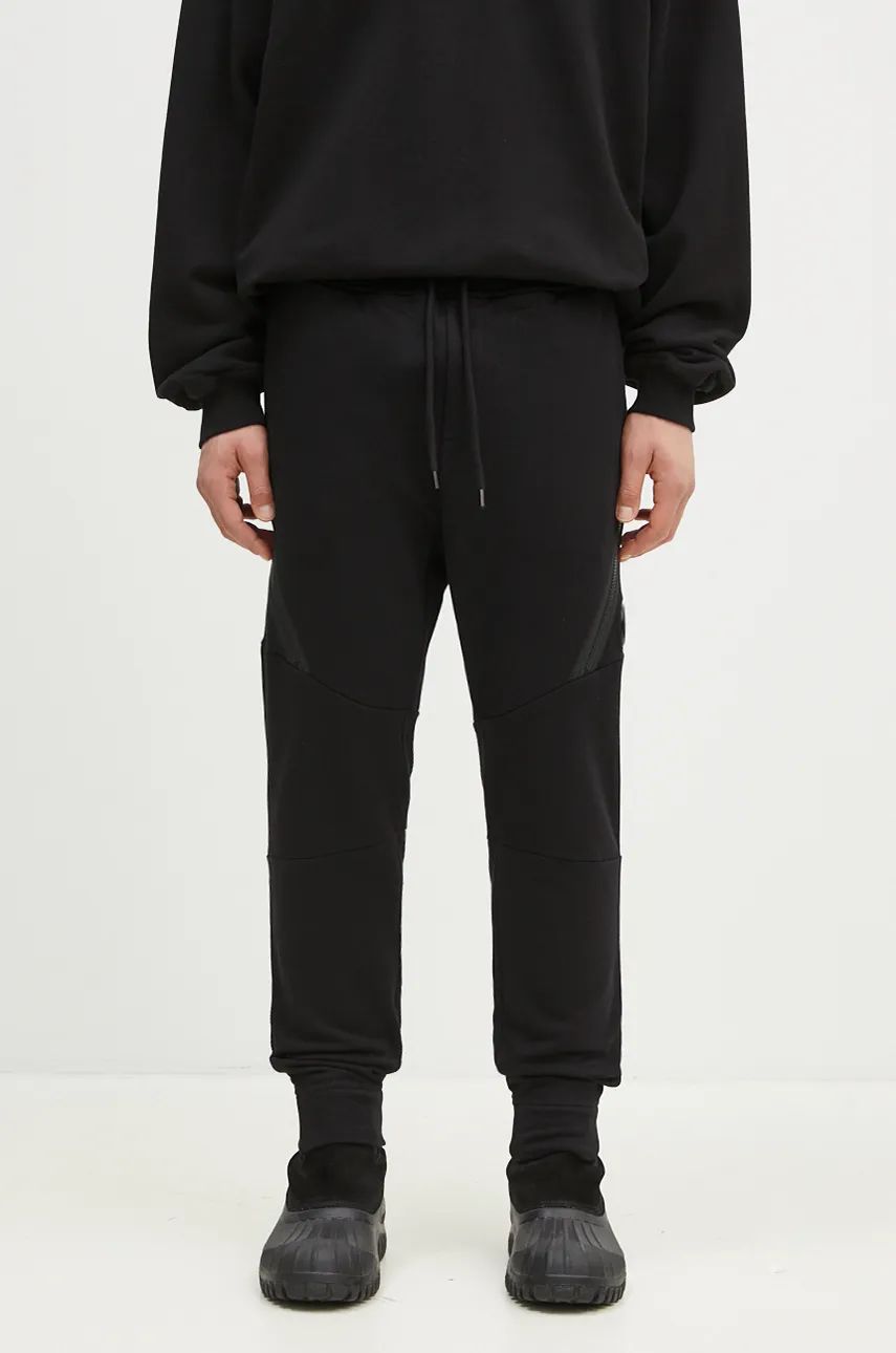 Спортивні штани C.P. Company Diagonal Raised Fleece Lens Sweatpants чорний | 17CMSP084A005086W, 0