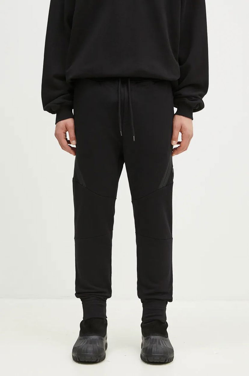 Спортивні штани C.P. Company Diagonal Raised Fleece Lens Sweatpants чорний | 17CMSP084A005086W
