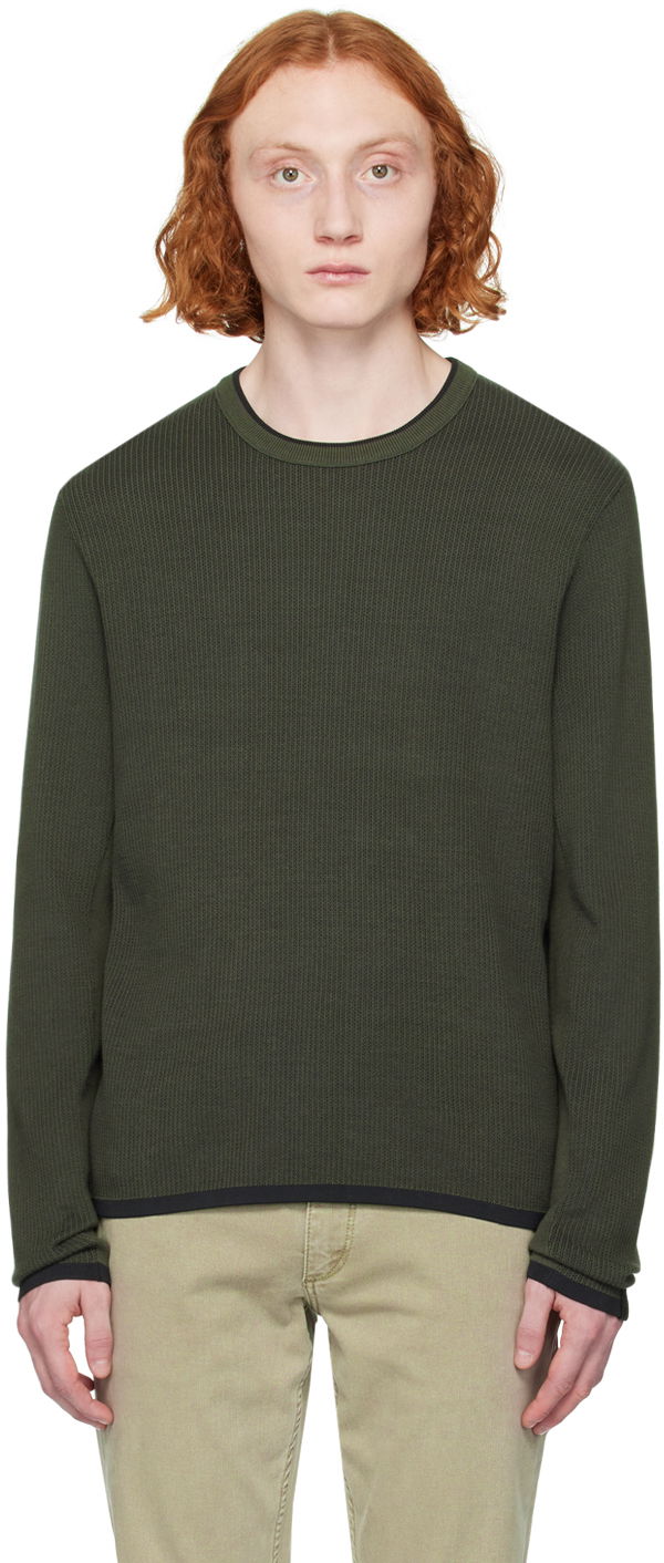 Cветр rag & bone Harvey Knit Sweater Зелений | MBS23S011UC11