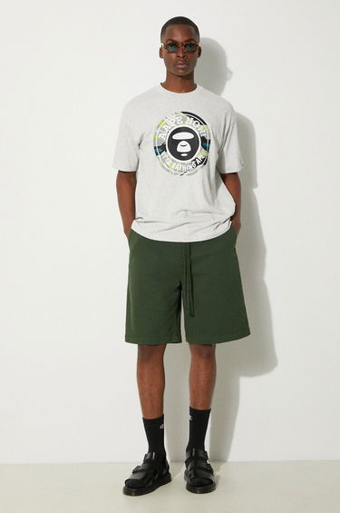 Футболка AAPE by A Bathing Ape AAPE By A Bathing Ape Basic Tee Print T-Shirt Сірий | AAPTEM1444XAM, 1