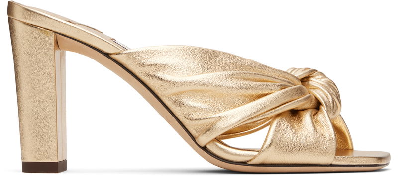 Аксесуари Jimmy Choo Jimmy Choo Avenue 85 Heeled Mules Металік | AVENUE 85