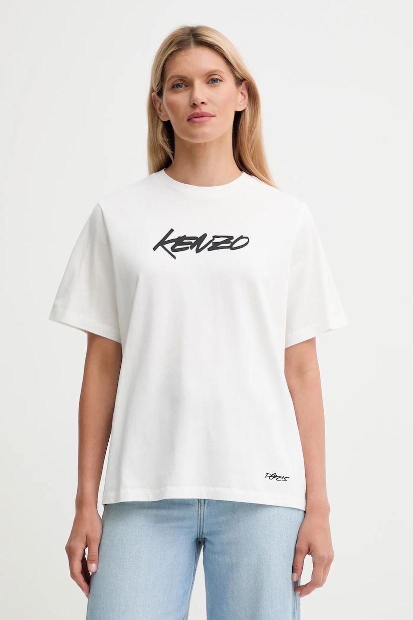 Футболка KENZO Kenzo x Futura T-Shirt білий | FF62TS5544SG