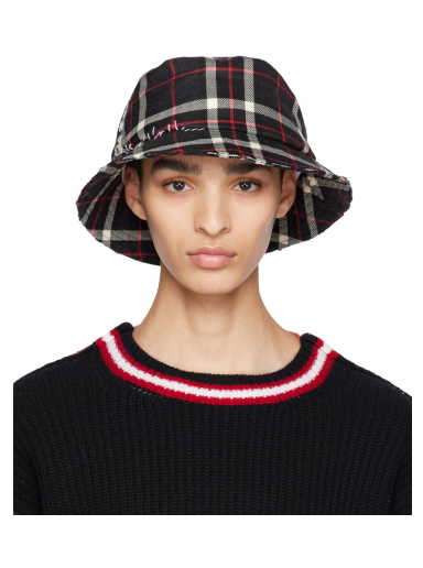 Капелюх Marni Black Tartan Bucket Hat чорний | CLZC0088SY USCU54