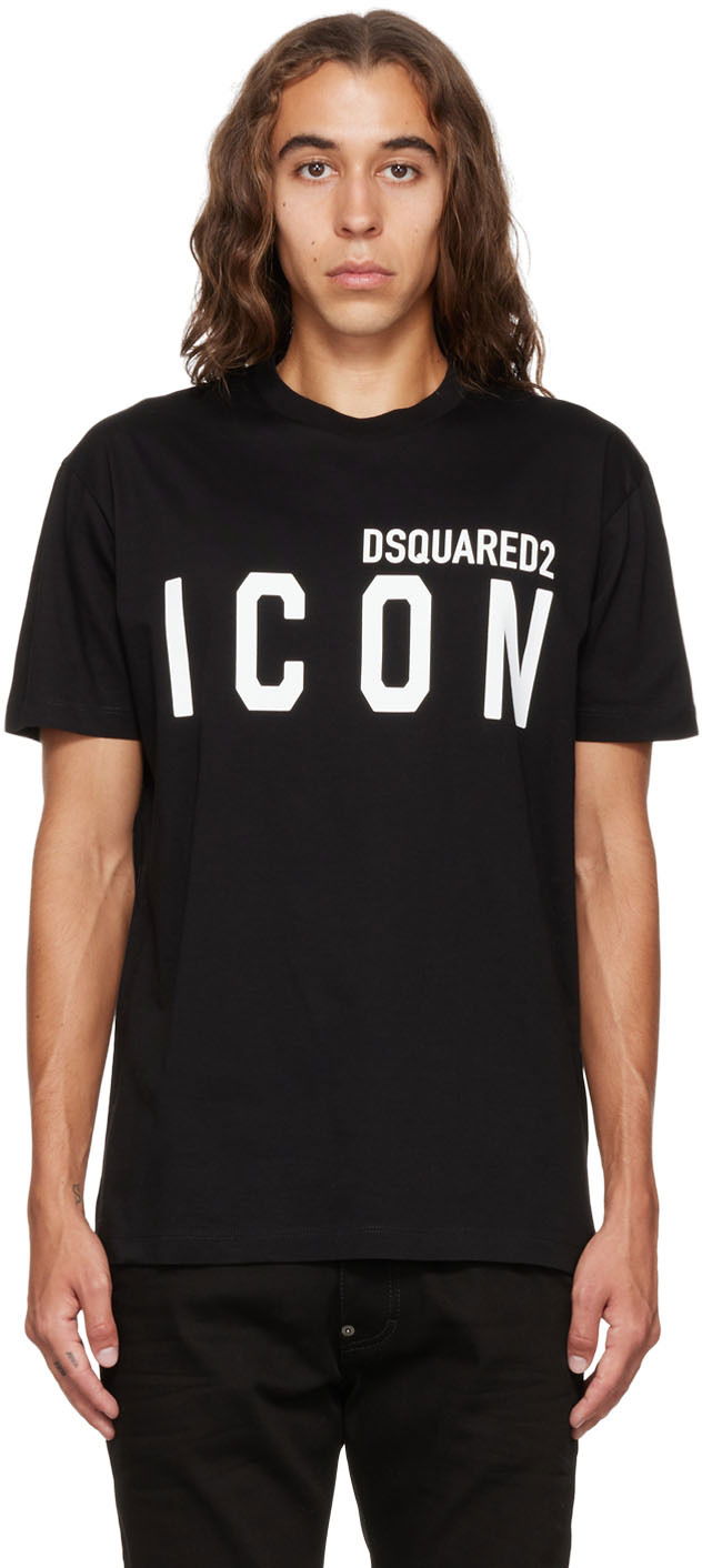 Футболка DSQUARED2 Dsquared2 Icon T-Shirt чорний | S79GC0003