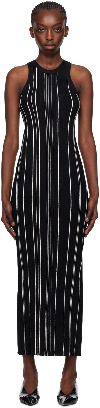 плаття TOTEME TOTEME Braid Rib Tank Midi Dress чорний | 242-WRD2305-YA0044