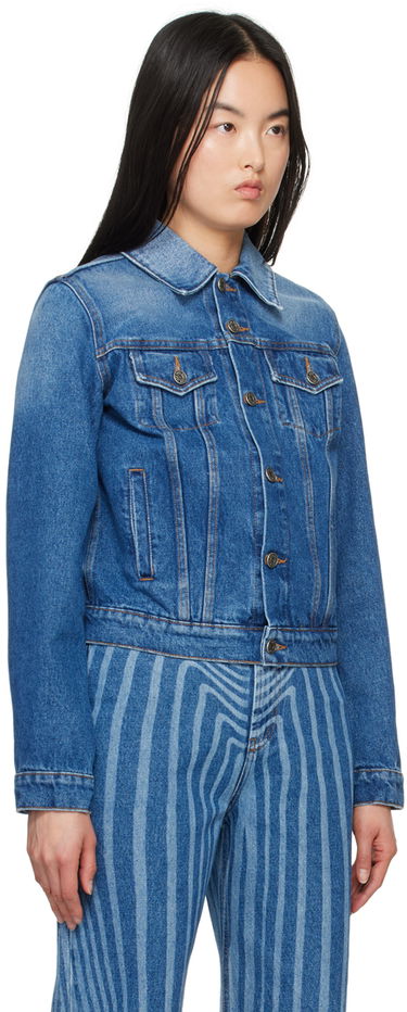 Куртка Jean Paul Gaultier Gaultier Printed Denim Jacket Синій | 24/25-U-VE040I-D013-5701, 1