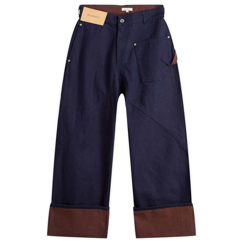 Джинси JW Anderson JW Anderson Turn Up Twisted Workwear Jeans Size 30 темно-синій | DT0120-PG1836-807