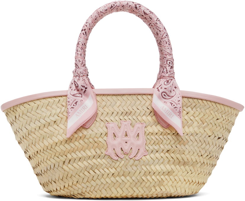 Сумочка AMIRI AMIRI MA Raffia Micro Tote Рожевий | AWBGTO1002