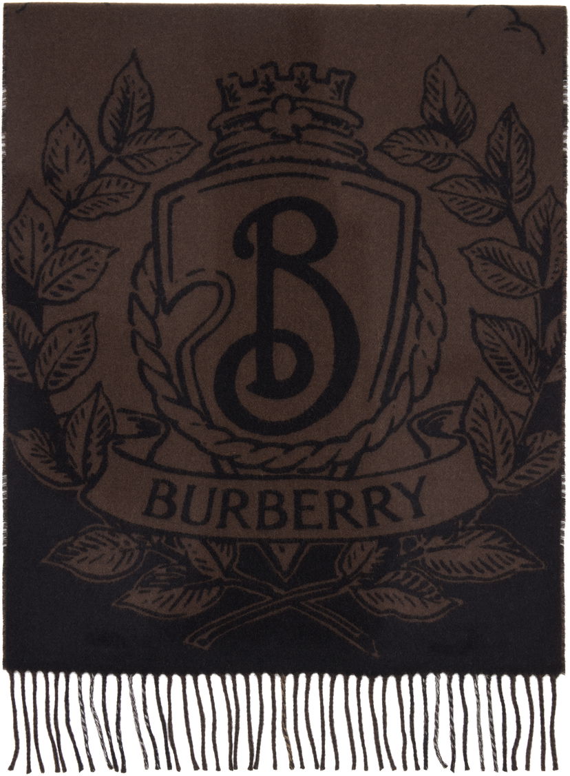 Шарф Burberry Reversible Knight Scarf Коричневий | 8112978