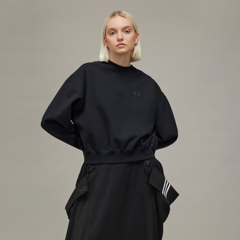 Світшоти Y-3 Y-3 Brushed Terry Boxy Crew чорний | JD9789