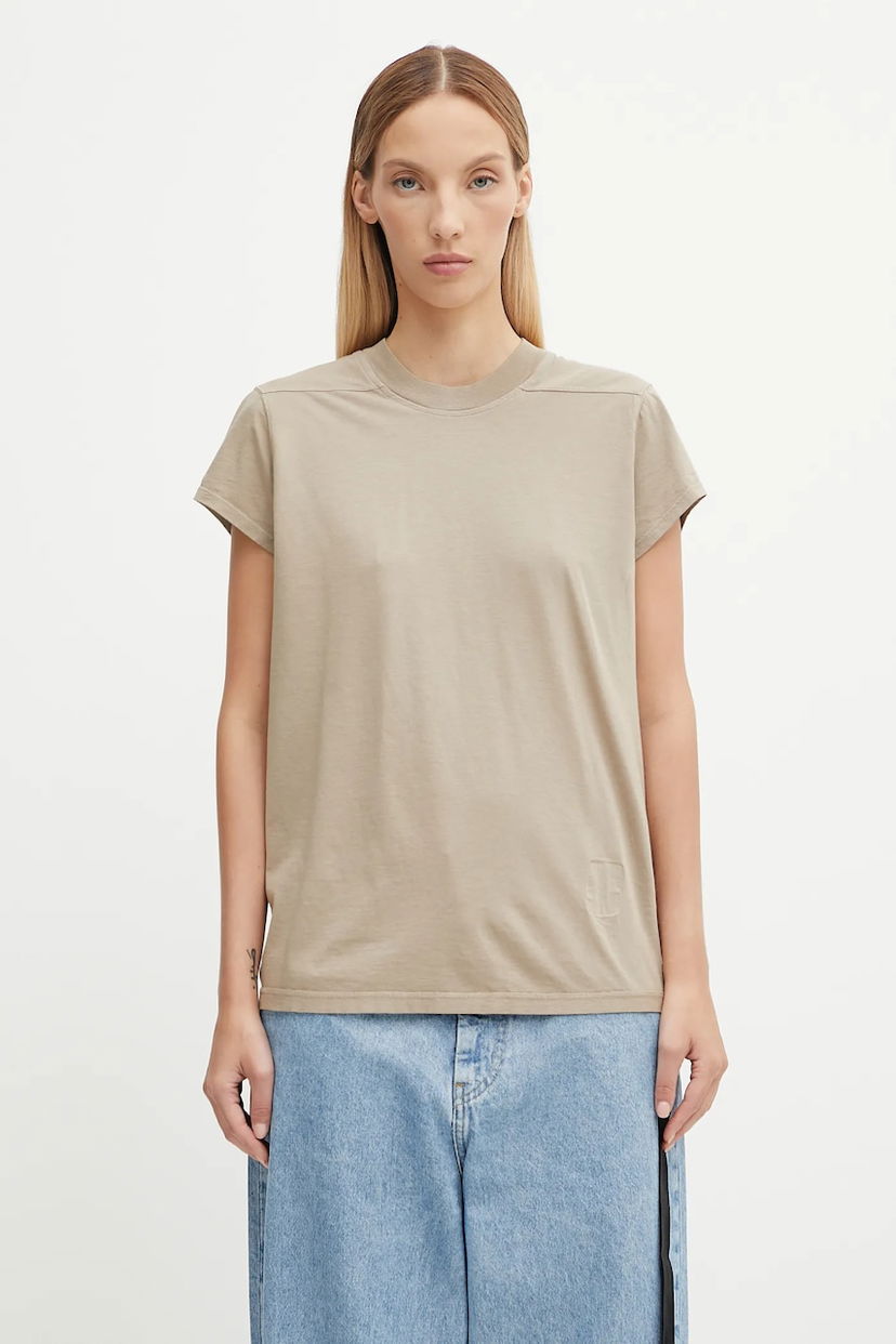 Футболка Rick Owens Rick Owens DRKSHDW Small Level T-Shirt бежевий | DS02E7208.RN