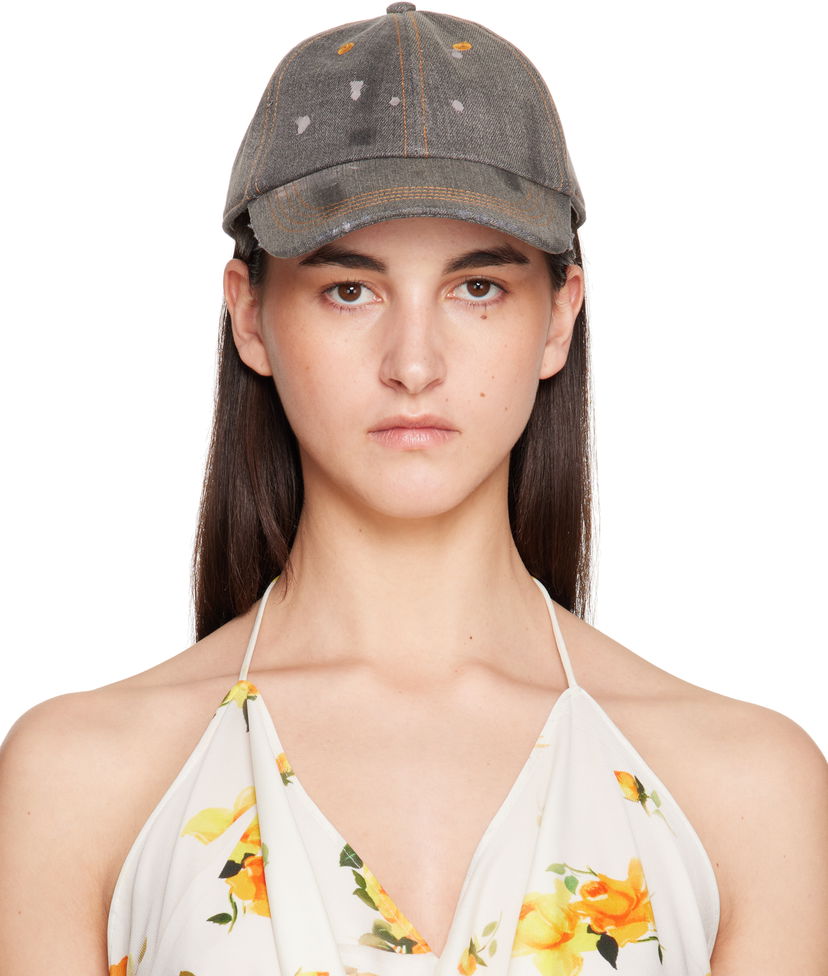 Кепка Acne Studios Acne Studios Denim Baseball Cap Сірий | C40405-