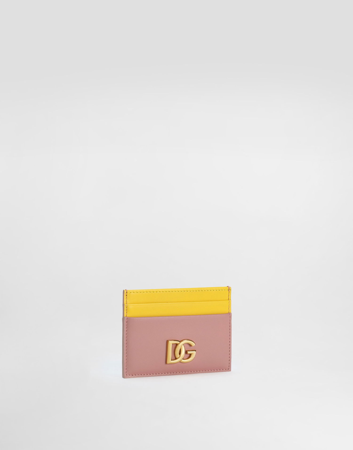 Гаманець Dolce & Gabbana Dolce & Gabbana Calfskin Card Holder With DG Logo Рожевий | BI0330A9M758B407, 1