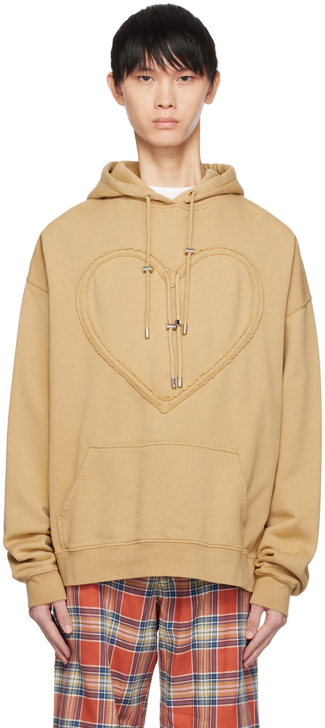Світшоти Collina Strada Collina Strada Heart Hoodie бежевий | XX8754