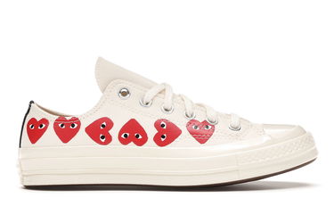 Кросівки та взуття Converse Comme des Garçons Play x Chuck 70 Low Top "Multi Heart" бежевий | 162975C, 0