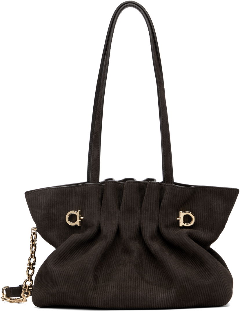 сумка-тоут FERRAGAMO Salvatore Ferragamo Soft Tote Коричневий | 785609
