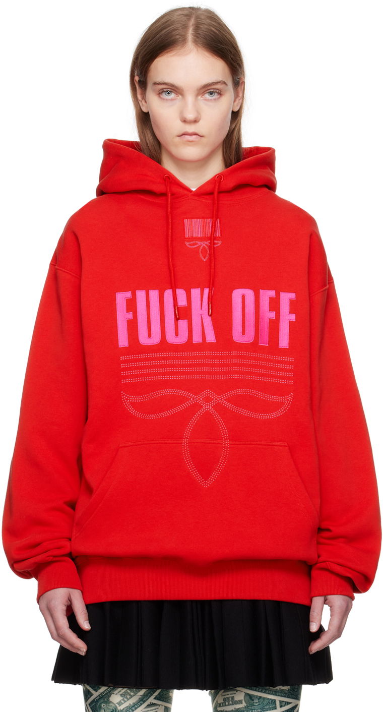 Світшоти VETEMENTS Embroidered Hoodie Червоний | VL20HD280R