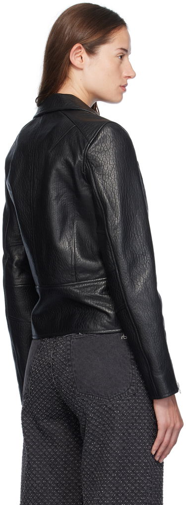 Куртка rag & bone rag & bone Arrow Leather Jacket чорний | WAW24F2012BU12, 2