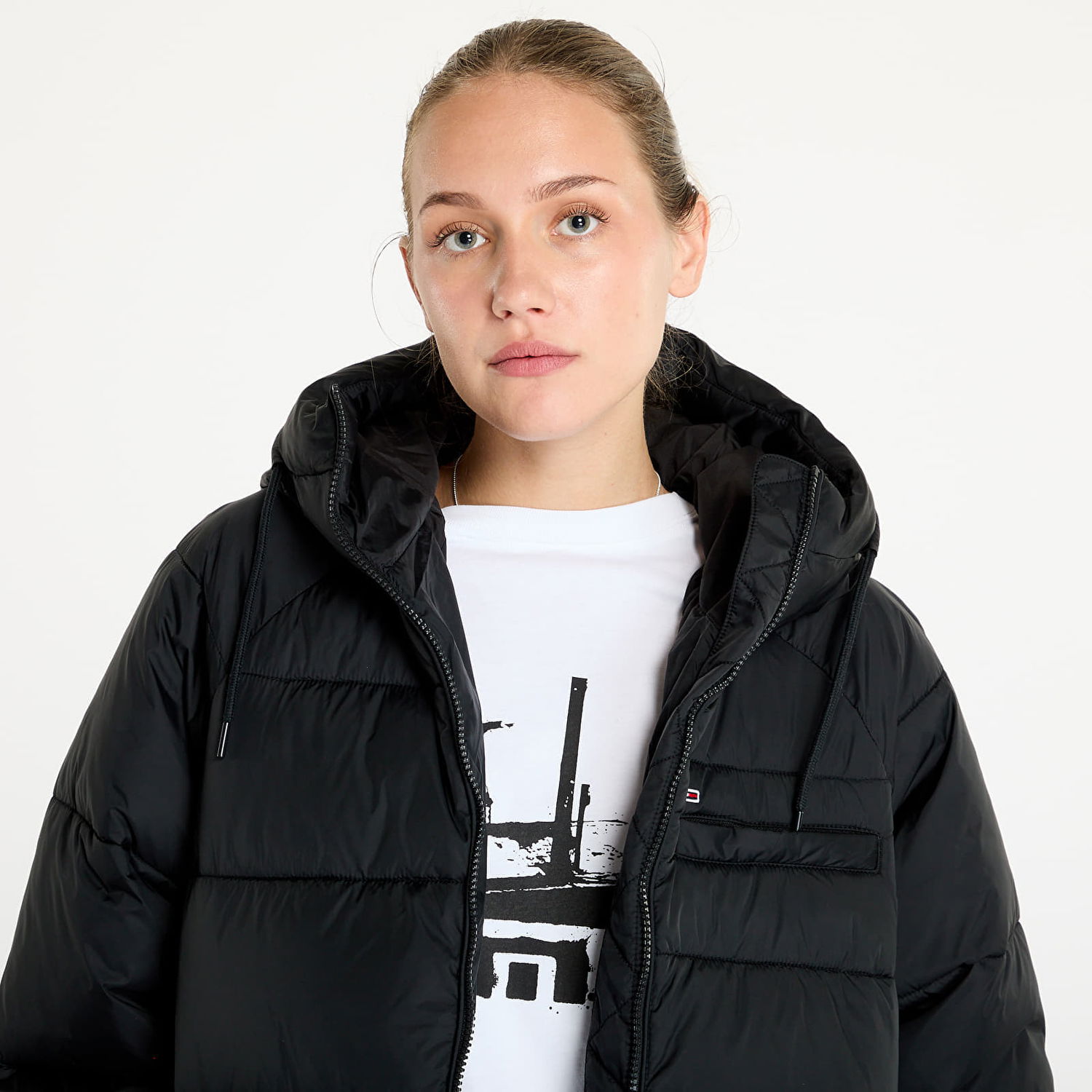 Пуховик Tommy Hilfiger Midi Vail Puffer Jacket Black чорний | DW0DW18842 BDS, 1