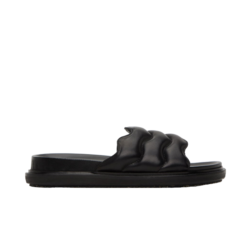 Кросівки та взуття Marni Fussbett Platform Slides чорний | FBMR002401 P5443