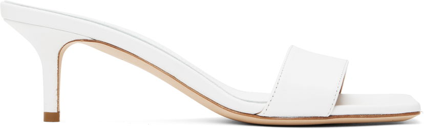 Аксесуари Aeyde Aeyde Ilvy Leather Mules білий | A11-HS-GAIS55TB155-SS25-1020-007