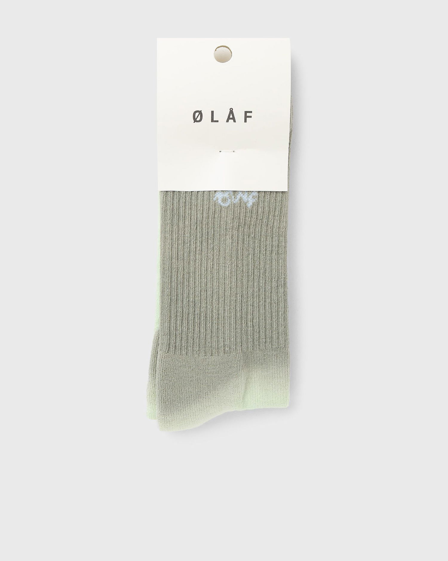 Шкарпетки ØLÅF Gradient Signature Socks Зелений | A210807-LIGHTSAGE, 0