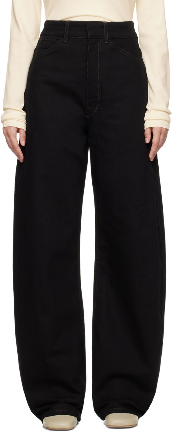 Джинси LEMAIRE LEMAIRE High Waisted Curve Pants чорний | PA1052 LD1000
