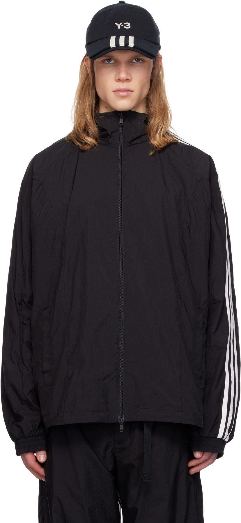 Вітровка Y-3 3-Stripes Nylon Shell Jacket by Y-3 чорний | JD5999