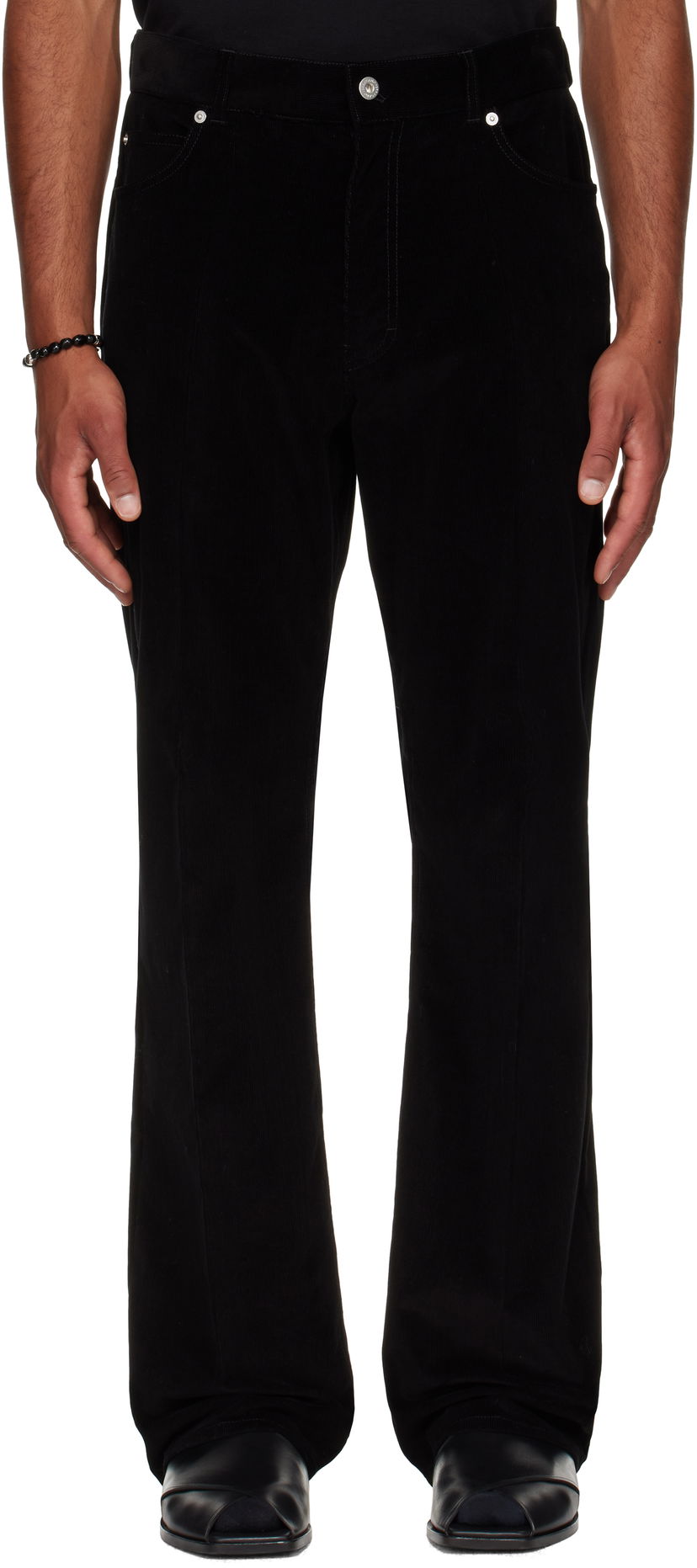 Штани FERRAGAMO Ferragamo Corduroy Trousers чорний | 784655
