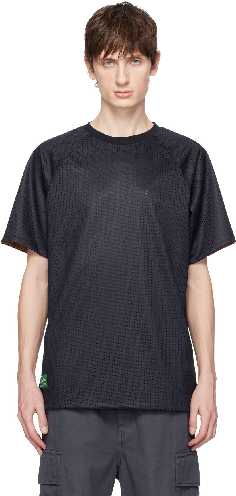 Футболка Palmes Palmes Mesh Double Reversible T-Shirt чорний | P10-0043-660