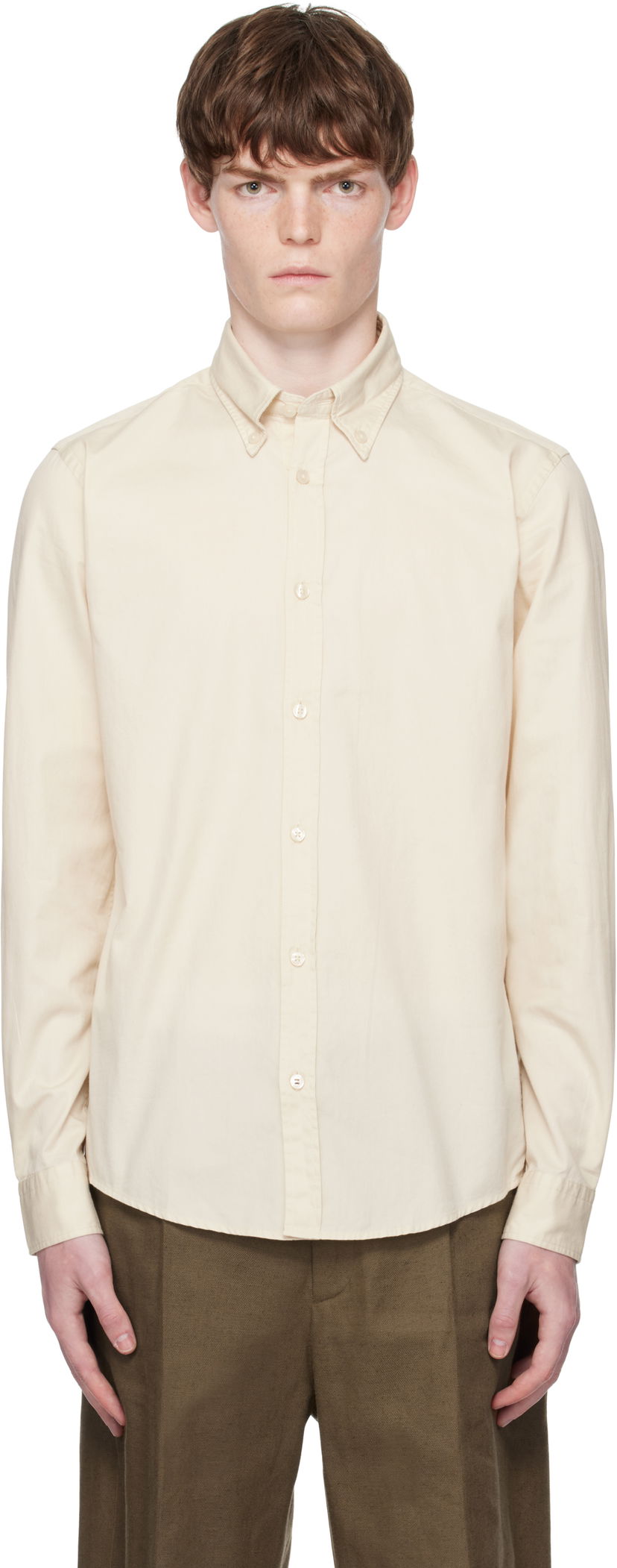 Сорочка BOSS BOSS Slim-Fit Shirt бежевий | 50545345