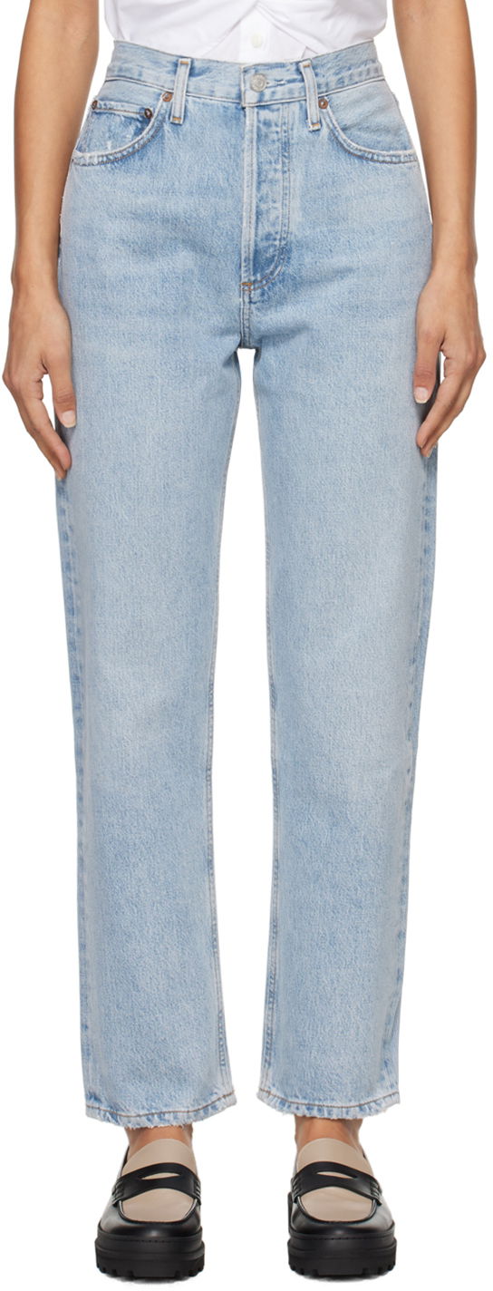 Джинси AGOLDE 90's Pinch Waist High Rise Straight Jeans Синій | A069J-1206