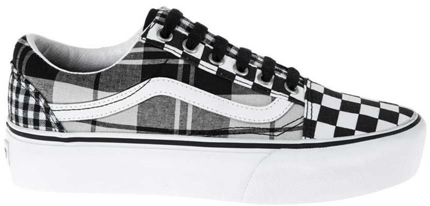 Кросівки та взуття Vans Old Skool Platform Plaid Checkerboard W чорний | VN0A3B3UVYD, 0