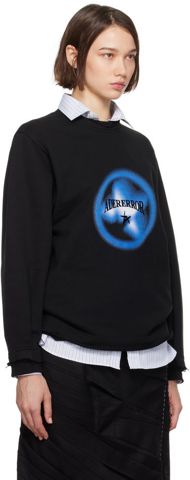 Світшоти ADER ERROR Black Graphic Sweatshirt чорний | BN01FWSW0102BK, 4