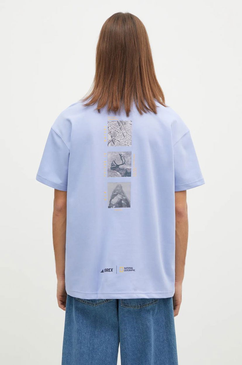 Футболка adidas Originals Nattional Geographic Unitefit Graphic T-Shirt Синій | IX5615