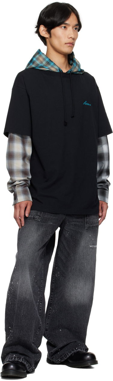 Футболка We11done We11done Checkered Layered T-Shirt чорний | WD-TT2-25-783-U-BK, 3