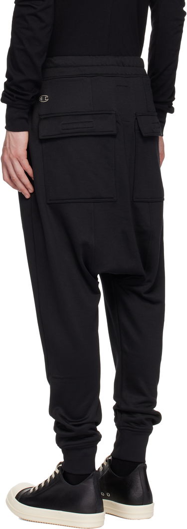 Спортивні штани Rick Owens Rick Owens Champion Edition Prisoner Drawstring Sweatpants чорний | CM01E1689 CHJS SHINY SWEAT JERSE, 3