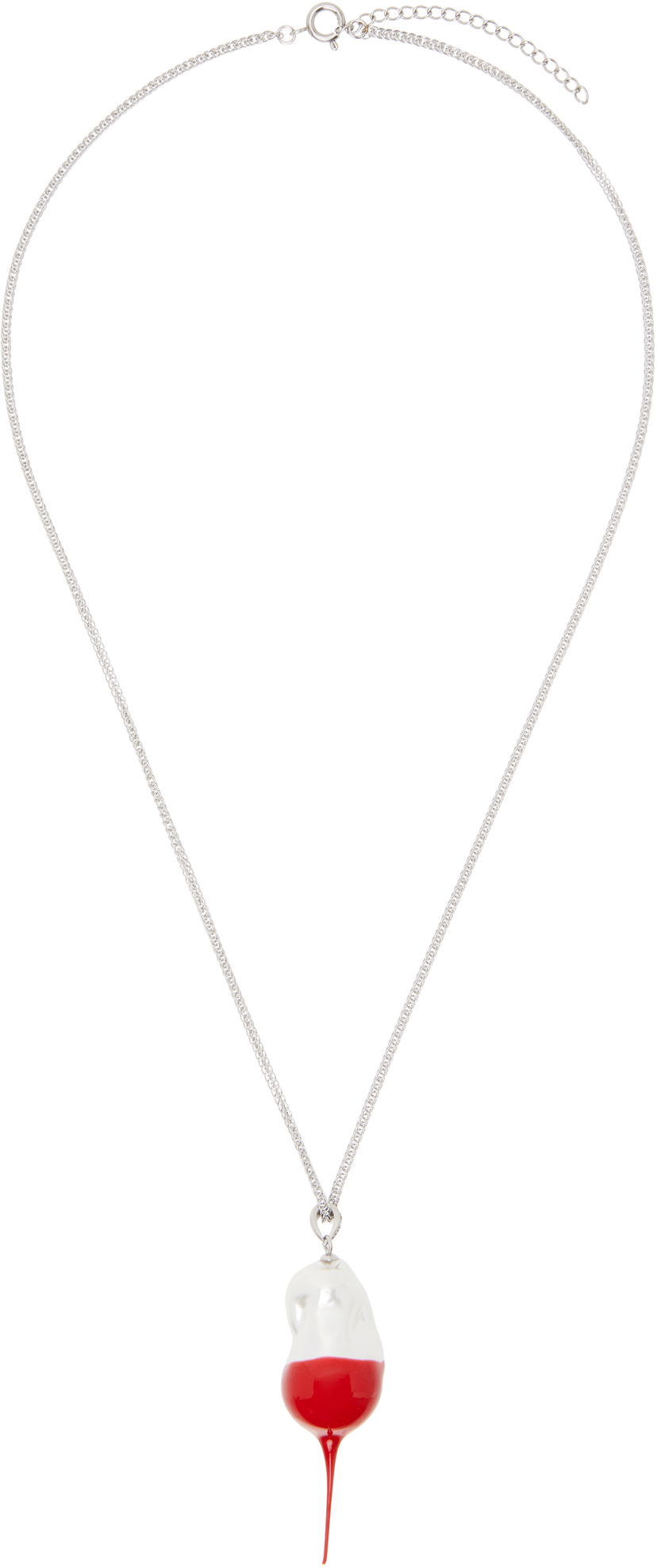Кольє Ottolinger Ottolinger Dipped Pearl Pendant Necklace Червоний | 125-903125-01