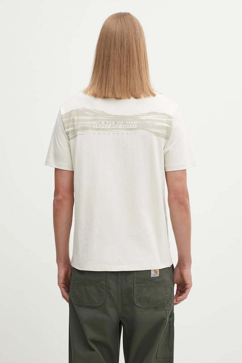 Футболка Napapijri Short Sleeve S-Back Graphic T-Shirt білий | NP0A88SUN1J1