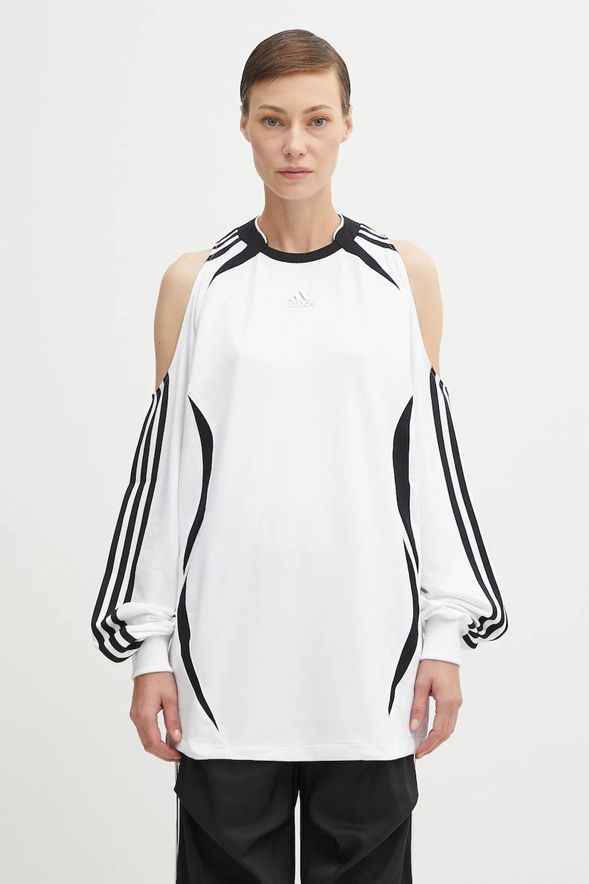 Джерсі adidas Originals Adidas Originals Fashion Jersey Cold Shoulder Top білий | KE9797