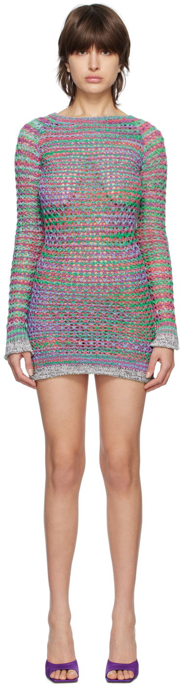 плаття The Attico The Attico Open Knit Minidress Різнокольоровий | 232WCA192 KC062