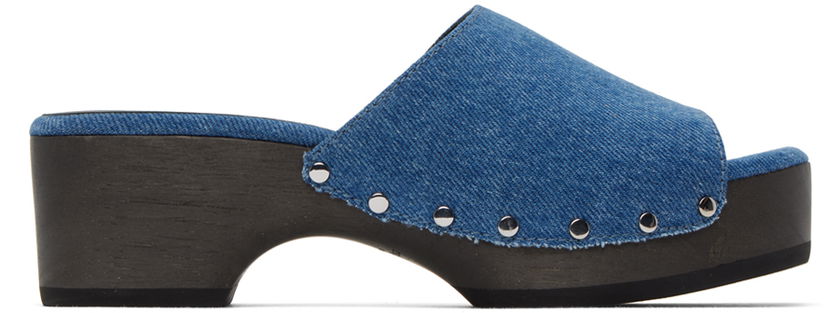 Одяг rag & bone rag & bone Mara Denim Clogs Синій | WFF23PF015SA15