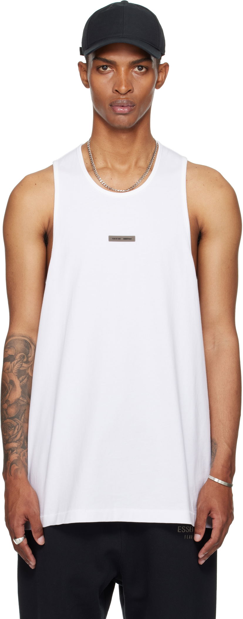 Безрукавка Fear of God Fear of God ESSENTIALS Vintage Fit Tank Top білий | 125SP254234F