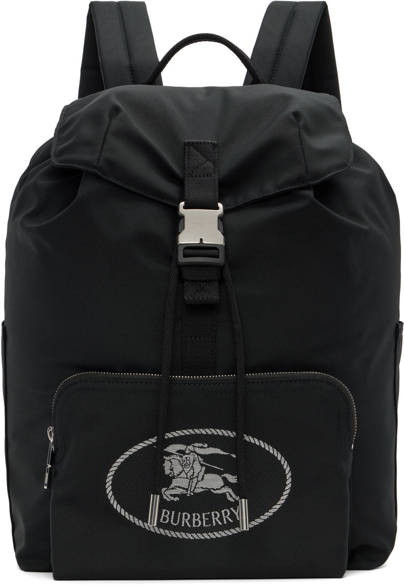 Рюкзак Burberry Orkney Flap Backpack чорний | 8111314