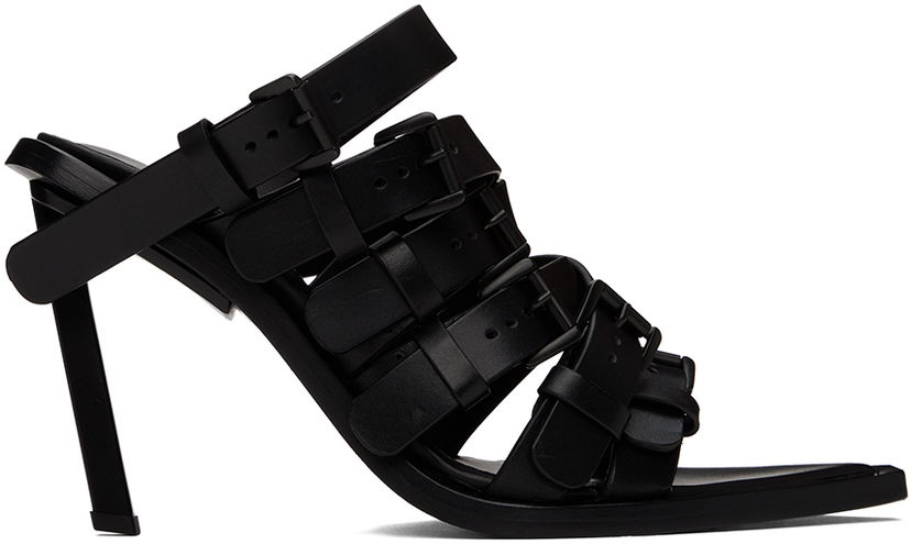Аксесуари Ann Demeulemeester Ann Demeulemeester Nel Heeled Buckle Strap Mules чорний | 2401-W-H10-LT049-099
